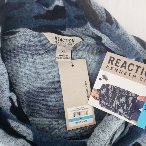 Kenneth Cole Reaction Womens camo Funnel Neck pullover - Picture 8 of 16